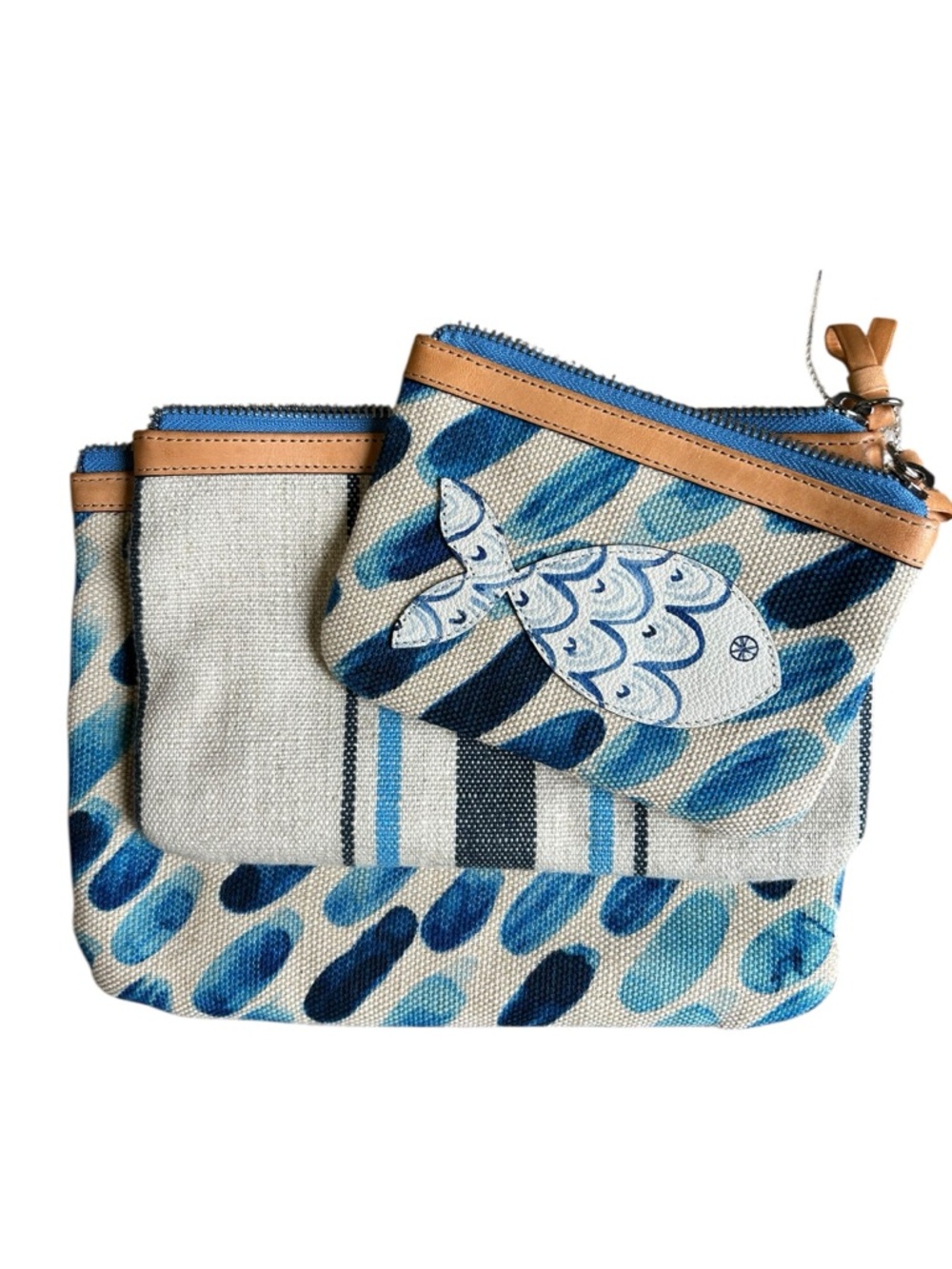 Brighton Blue Water Collection 3 Pouch Set